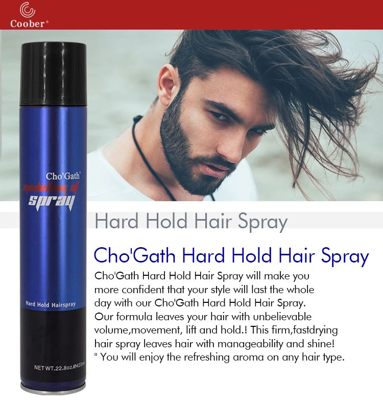 Professional Instant Hair Style Different Strong Hold Hair Spray for Men Use