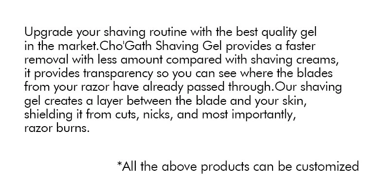 Customize Brand Name Private Label Barber Mens Beard Clear Shaving Gel Shaving Cream Foam for Man
