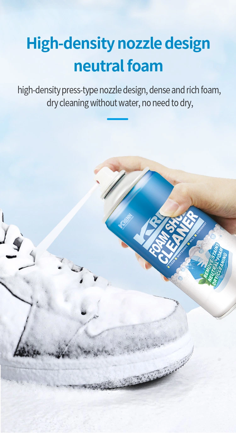 High Quality OEM White Shoes Cleaner Spray Sneaker Cleaner Spray Foam for White Shoes