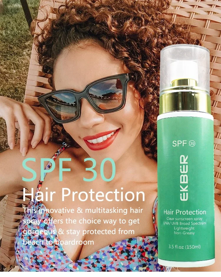 Hot Sale Sun Protection Spray Organic Nourishing SPF 30 Hair Sunscreen Mist Heat Protection Hair Sunscreen Spray 150ml