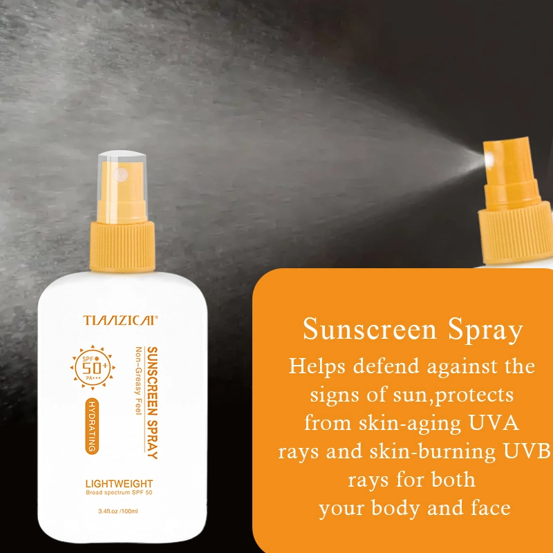 Private Label Whitening Face Sunscreen Lotion Sunblock Protection Sunscreen Spray