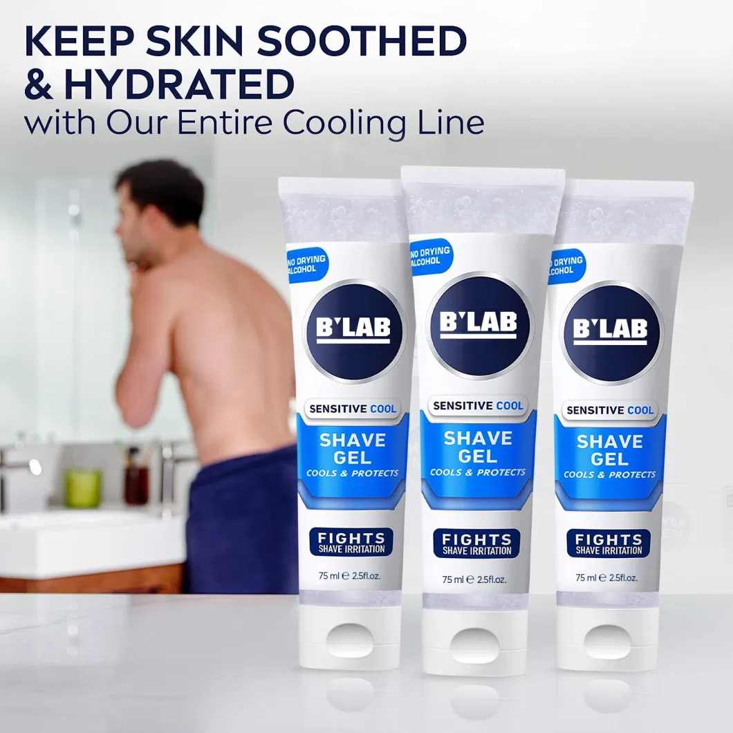 Transparent Non-Foaming Clear Shave Gel with Skin Soothing